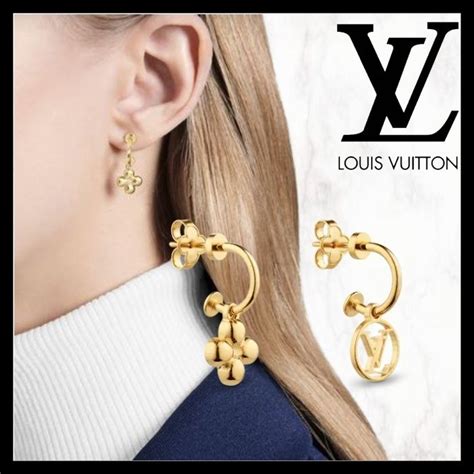 louis vuitton blooming earrings|louis vuitton earrings clover.